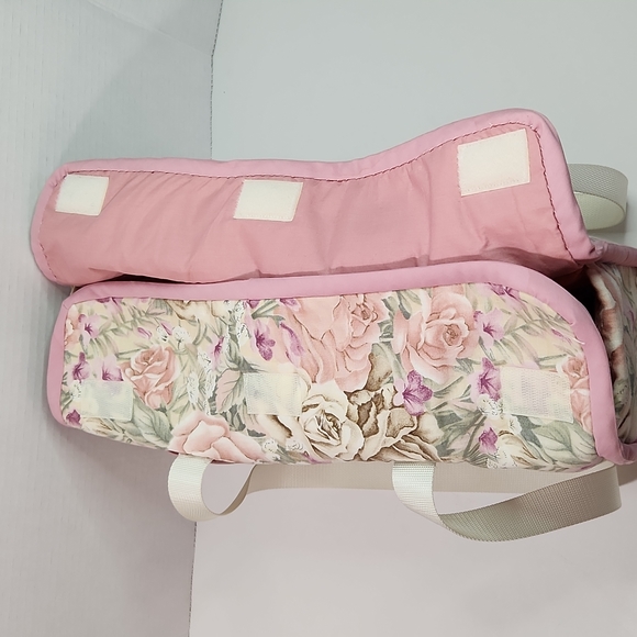 Craft Bag Fabric Hobby Stitch Sew Tote Floral Retro Design - Picture 7 of 13